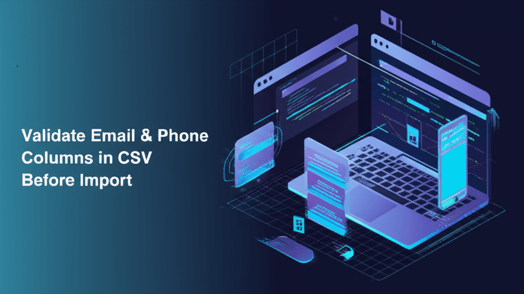 How to validate CSV data in JavaScript: email, phone, and custom rules
