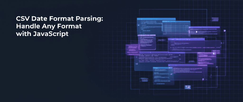 CSV date format parsing: handle any format with JavaScript