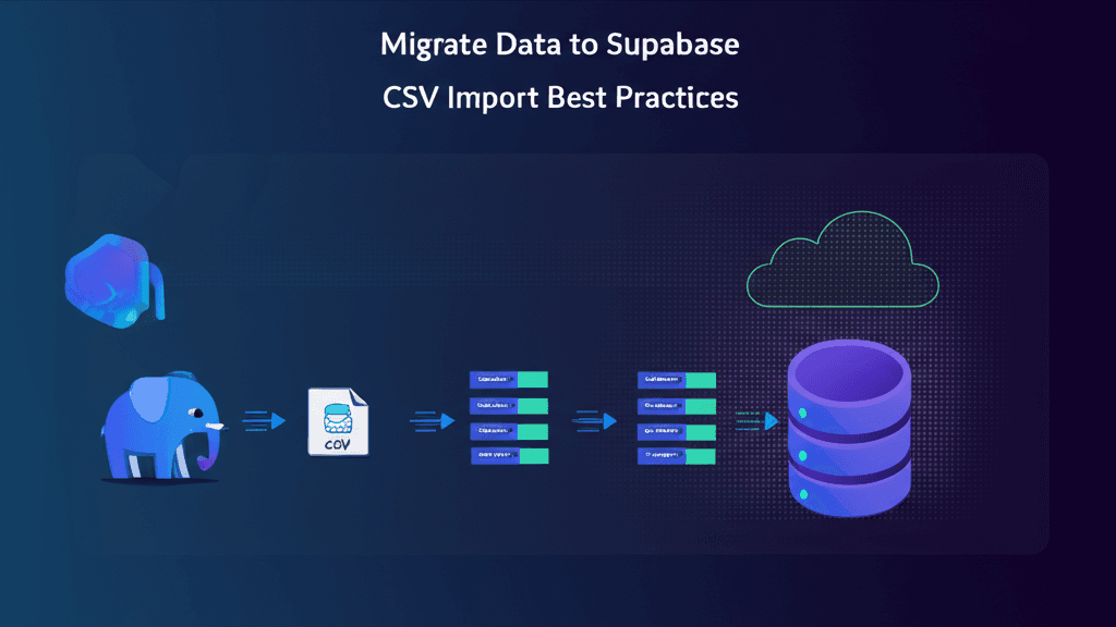 Migrate data to Supabase: CSV import best practices