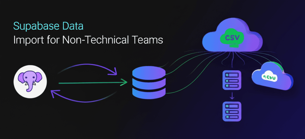 Supabase data import for non-technical teams: the no-code way